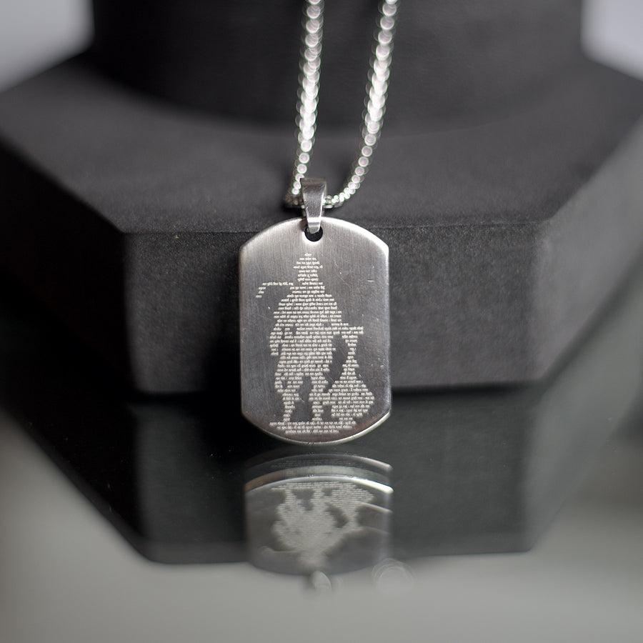 Silver Hanuman Chalisa Pendant With Chain - VAMA Mall