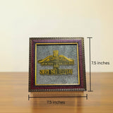 Decorative frame of Jai shree Shyam pyrte with gold emblem.