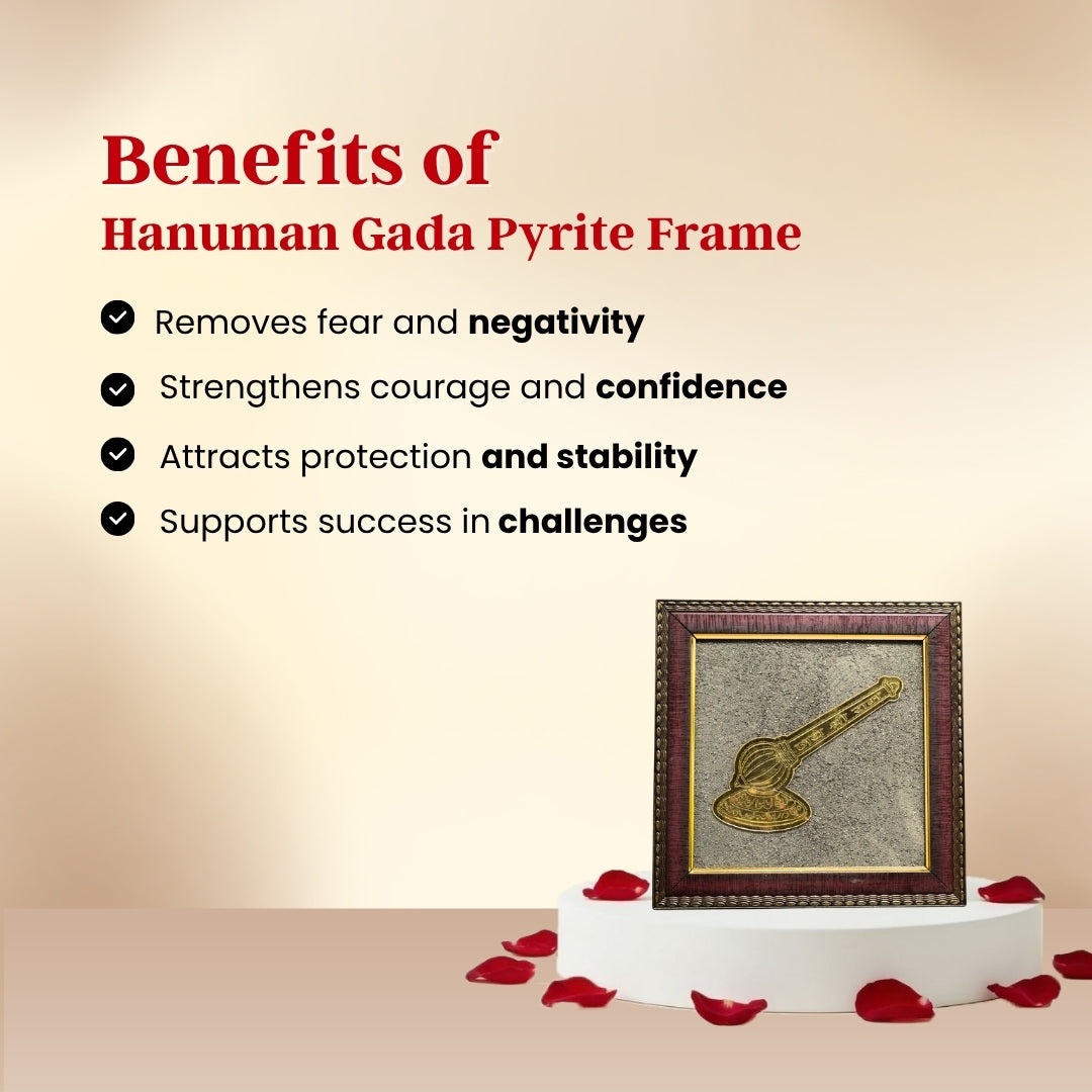 Hanuman Gada Pyrite Frame - VAMA Mall