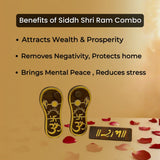 Promotional image of Siddh Shri Ram Combo with benefits listed.