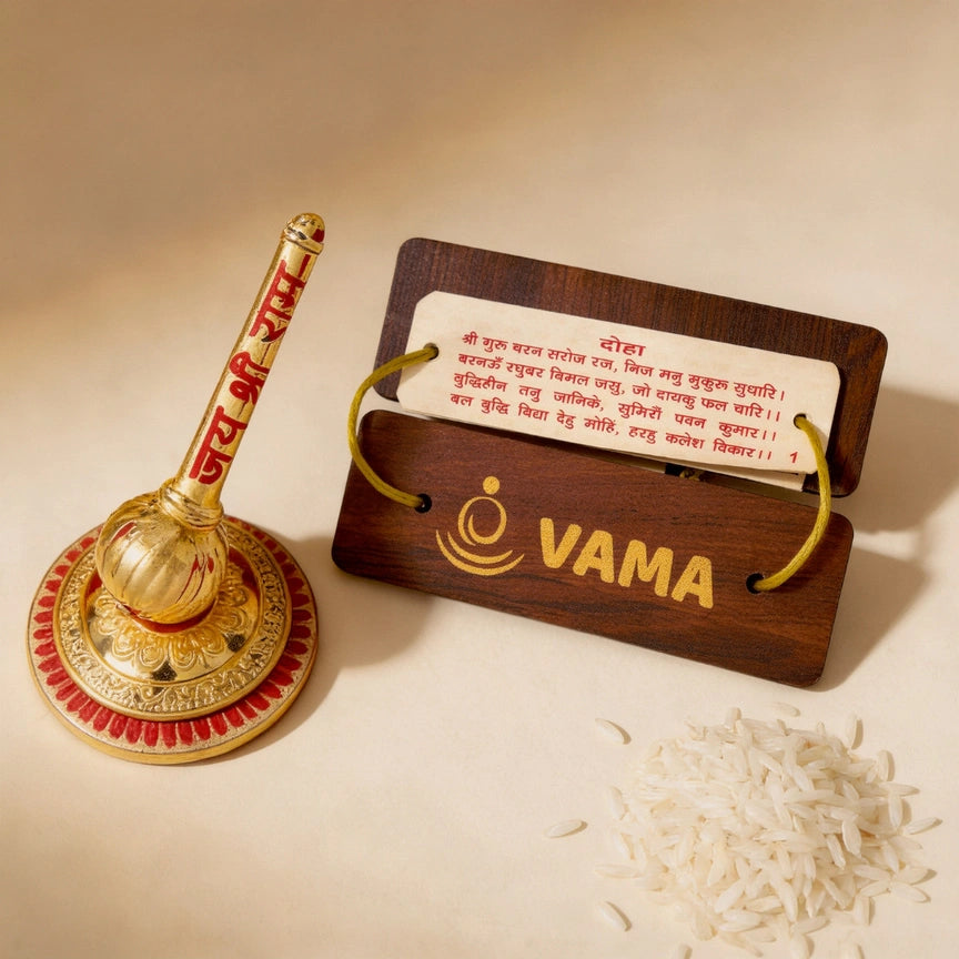 Sankat Mochan Hanuman Combo (Siddh Hanuman Gada +Wooden Hanuman Chalisa)