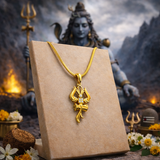 Shiva Trishul and Damru Pendant with Chain - VAMA Mall