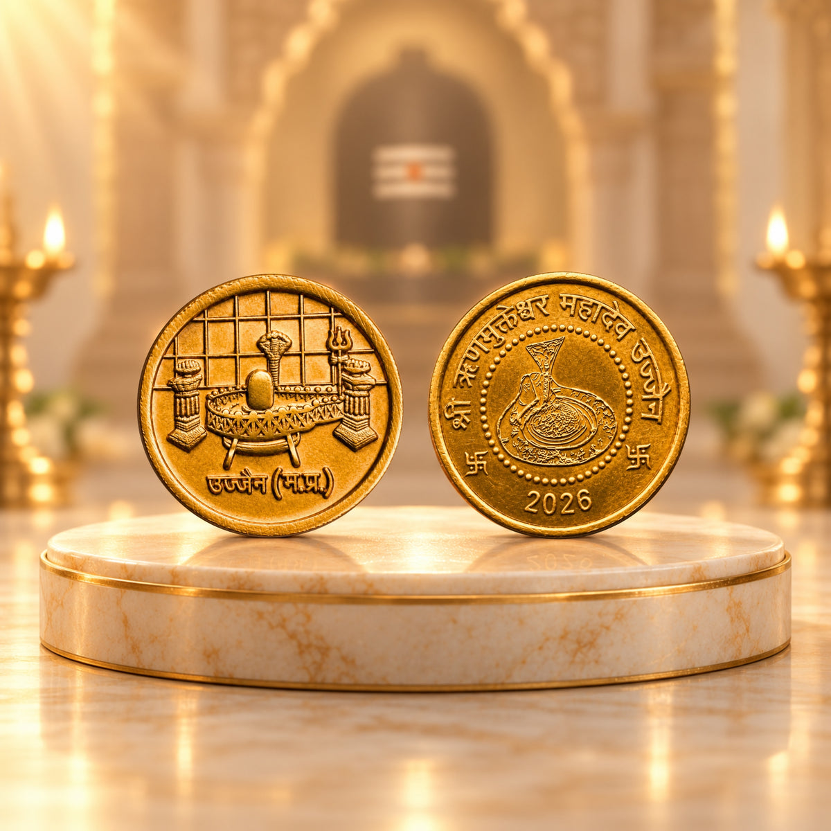 Rinmukteshwar Siddh Coin/Sikka | Blessed At Rinmukteshwar Temple, Ujjain