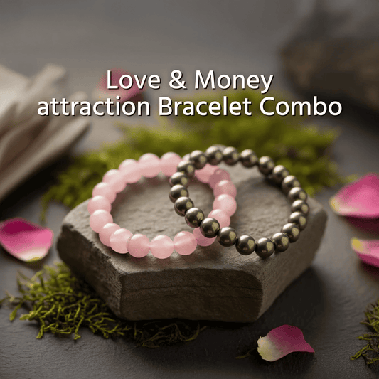 Love and Money Attraction Bracelet Combo | Buy 1 Get 1 FREE+ FREE 5 Mukhi Rudraksha