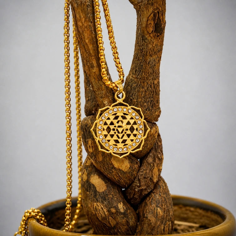 Shree Yantra Pendant with Chain